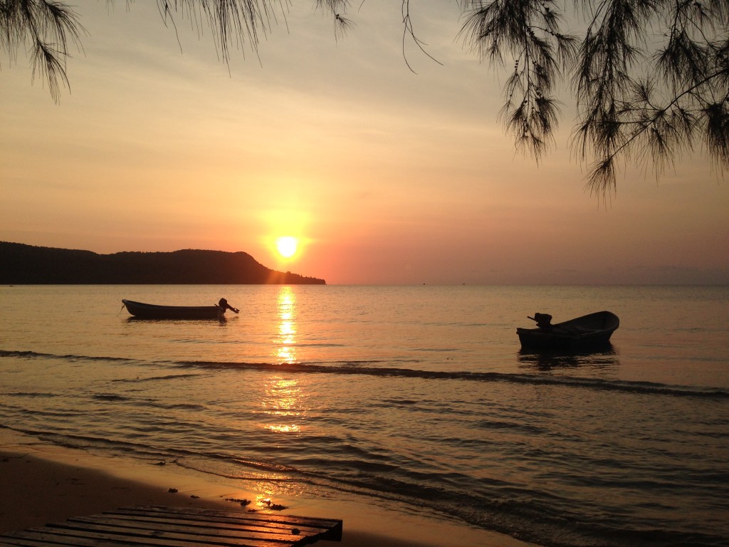 Koh Rong Lonely Beach sunset