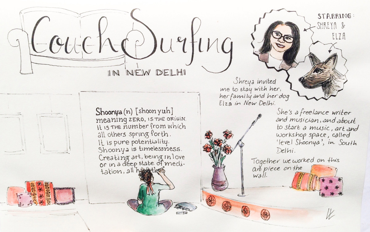 couchsurfing new delhi india backpacking travel female solo traveler