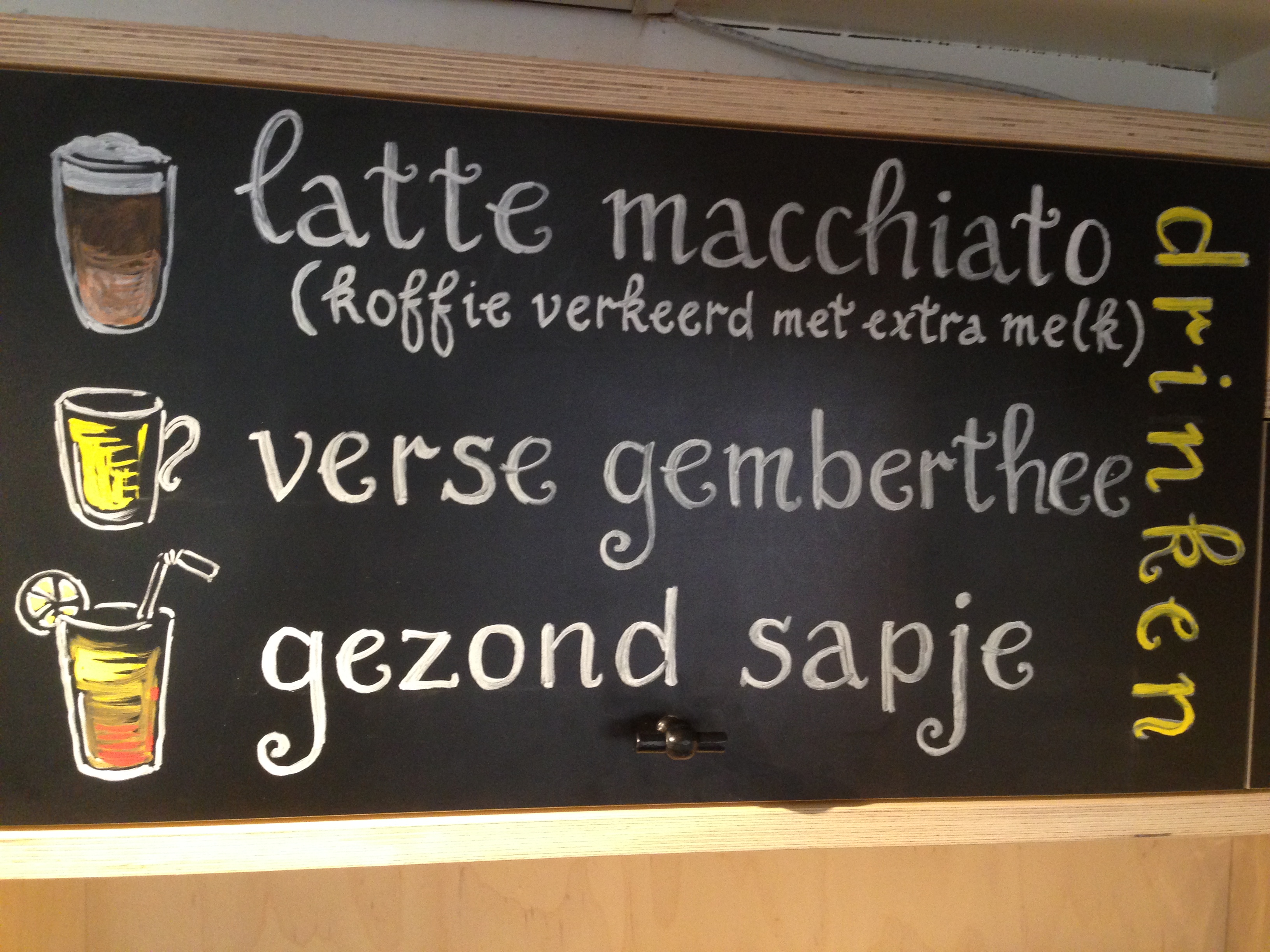 handlettering menuborden chalkboardart krijtbordkunst krijtbordtekenaar Lilian Leahy Rotterdam Amsterdam