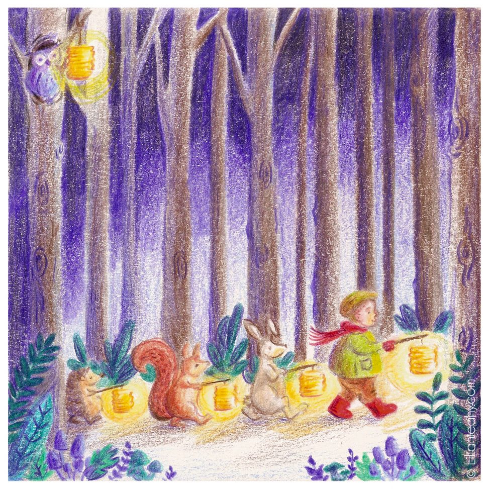 folktaleweek illustration illustrator childrensillustration bookillustration picturebookillustration sint maarten forest